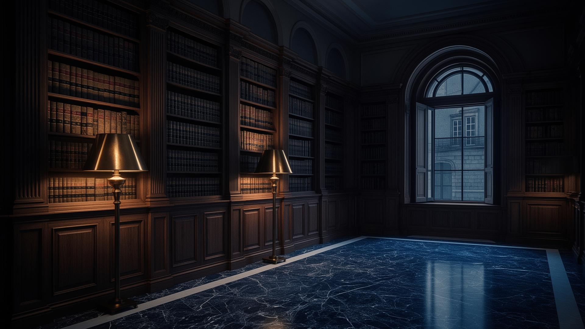 Biblioteca de um escritório de advocacia